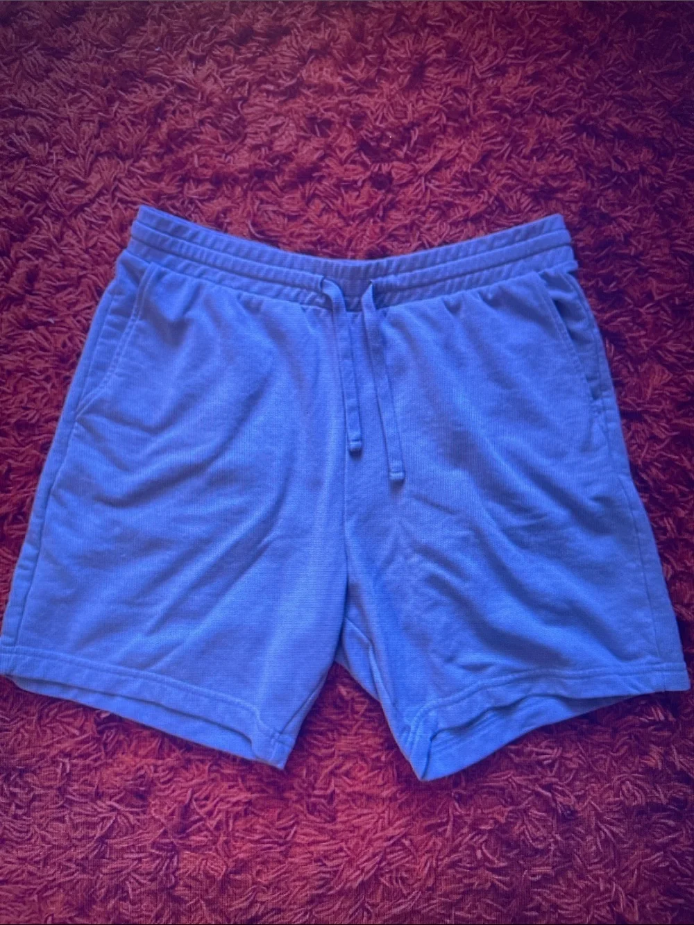 H&M Light Blue Drawstring Lounge Shorts
